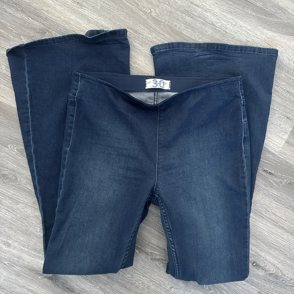 We The Free Dark Blue Flare Jeans
